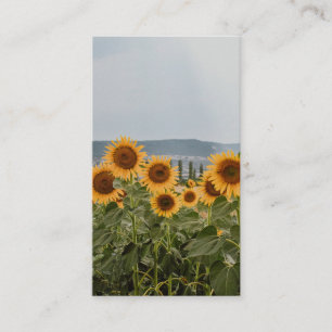 Carte De Visite Champ de tournesols magnifique Nature Esthétique P