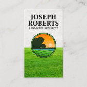 Carte De Visite Champ d'herbe | Logo de la nature (Devant)