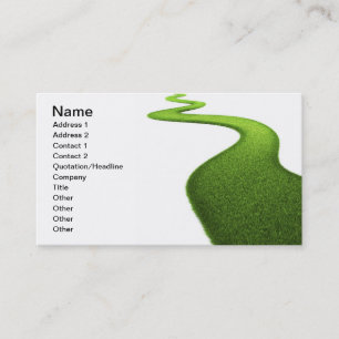 Carte De Visite Champ d'herbe verte fraîche