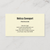 Carte De Visite Champ jaune de tournesols photo (Dos)