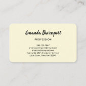 Carte De Visite Champ jaune de tournesols photo (Dos)