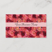 Carte De Visite CHAMP rose, rouge vif rose rouge vif (Dos)