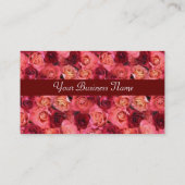 Carte De Visite CHAMP rose, rouge vif rose rouge vif (Dos)