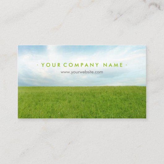 Carte De Visite Champ vert (Dos)
