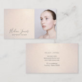 Carte De Visite champagne de la fausse parties scintillant esthéti (Devant / Derrière)