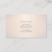 Carte De Visite champagne de la fausse parties scintillant esthéti (Dos)