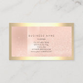 Carte De Visite Champaiment Gold Frame Metallic brillant brillant (Dos)