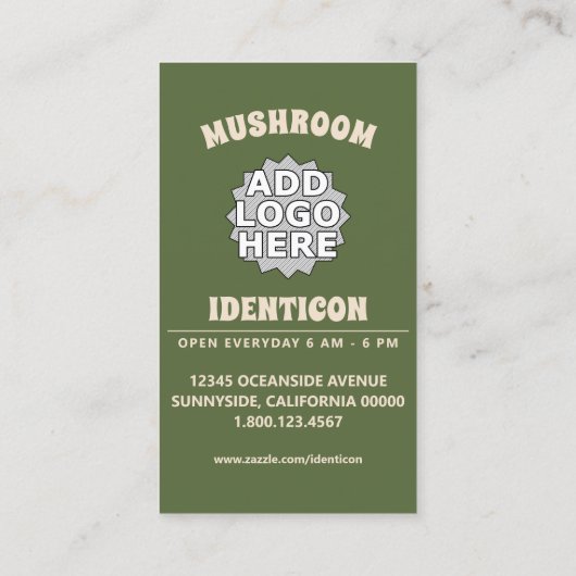 Carte De Visite champignon (Dos)