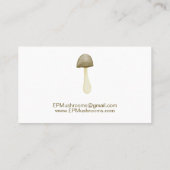 Carte De Visite Champignon aquarelle (Dos)