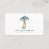 Carte De Visite Champignon aquarelle (Dos)
