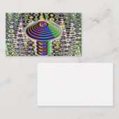 Carte De Visite Champignon arc-en-ciel numérique - AJOUTER DES MOT (Devant / Derrière)