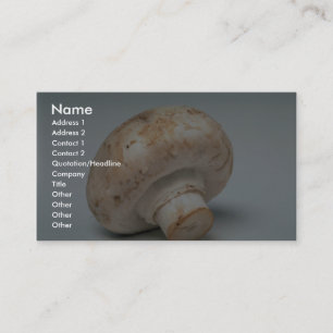 Carte De Visite Champignon délicieux