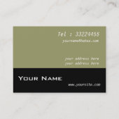 Carte De Visite champignon, lierre, pierres (Dos)