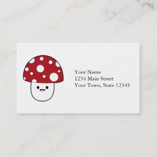 Carte De Visite Champignon mignons