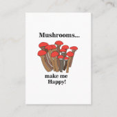 Carte De Visite Champignon Toadstool Fungi Champignons rouges (Devant)