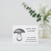 Carte De Visite Champignon vintage (Debout devant)