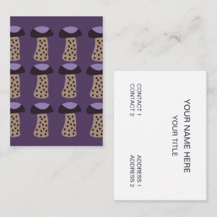 Carte De Visite Champignon Violet