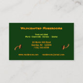 Carte De Visite Champignons (Dos)