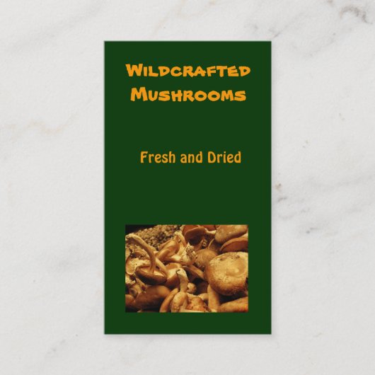 Carte De Visite Champignons (Devant)