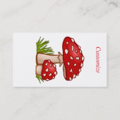 Carte De Visite Champignons de la Red Amanita Thunder_Cove (Dos)