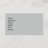 Carte De Visite Champignons de l'extérieur Fungus de la pomme de c (Dos)