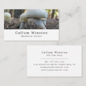 Carte De Visite Champignons sauvages, Producteur De Champignons (Devant / Derrière)