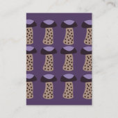 Carte De Visite Champignons violets (Devant)