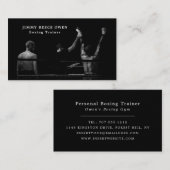 Carte De Visite Champion de boxe, Boxer, Entraîneur de boxe (Devant / Derrière)