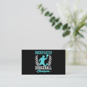 Carte De Visite Champion de Dodgeball non vaincu Duck Dip Dive Dod (Debout devant)
