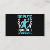 Carte De Visite Champion de Dodgeball non vaincu Duck Dip Dive Dod (Dos)