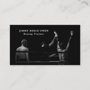 Carte De Visite Champion du Match de Boxe, Boxer, Entraîneur De Bo