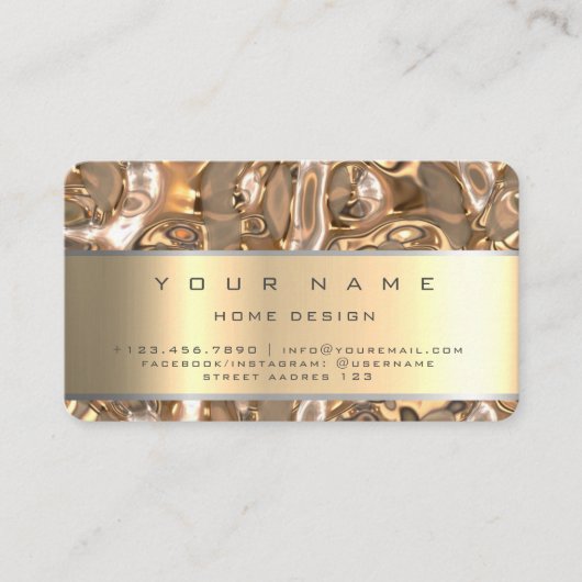 Carte De Visite Championnat d'ivoire Gold Diamond Stripes Parties  (Devant)