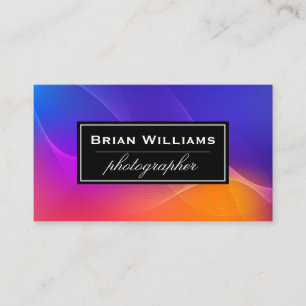 Carte De Visite Champs Abstraits colorés de couleur