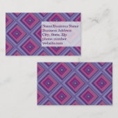 Carte De Visite champs de lavande de la passion pourpre diamant ar (Devant / Derrière)