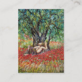 CARTE DE VISITE CHAMPS DE PAN, D'OLIVE ET DE POPPY (Dos)