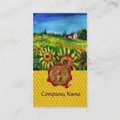 CARTE DE VISITE CHAMPS DE SOUFFLE, HONEY BEE RED WAX SEAL, BEEKEEP (Dos)