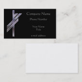 Carte De Visite Chance argentée de Viking Rune (Devant / Derrière)
