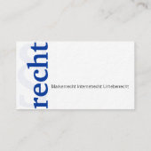 Carte de visite Chancellerie bleue (Dos)