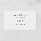 Carte De Visite Chanceux (Dos)