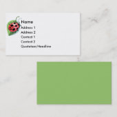 Carte de visite chanceux de coccinelle de KRW (Devant / Derrière)