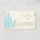 Carte De Visite Chandelier bleu placide PixDezines/DO-IT-YOURSELF  (Dos)