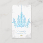 Carte De Visite Chandelier bleu placide PixDezines/DO-IT-YOURSELF (Devant)