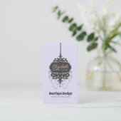 Carte De Visite Chandelier Chic (Changer de couleur) - (Debout devant)