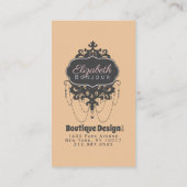 Carte De Visite Chandelier Chic (Changer de couleur) - (Dos)