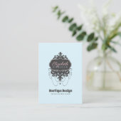 Carte De Visite Chandelier Chic (Changer de couleur) - (Debout devant)