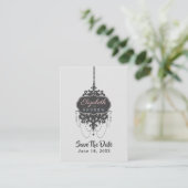 Carte De Visite Chandelier Chic (Changer de couleur) - (Debout devant)