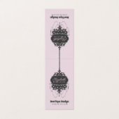 Carte De Visite Chandelier Chic (Changer de couleur) - (Extérieur déplié)