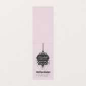 Carte De Visite Chandelier Chic (Changer de couleur) - (Intérieur déplié)