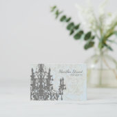 Carte De Visite CHandelier de coco COULEUR/PAPIER/TAILLE OPTIONS-  (Debout devant)