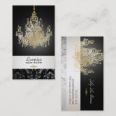 Carte De Visite Chandelier en cristal PixDezines/DO-IT-YOURSELF co (Devant / Derrière)